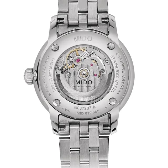 【MIDO 美度】官方授權 Baroncelli 永恆系列 機械女錶-30mm 手錶 禮物 推薦(M0372071103101)