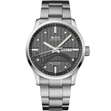 【MIDO 美度】官方授權 建築20週年 Multifort 先鋒系列機械錶-42mm 520禮物 送禮 手錶(M0054301106181)
