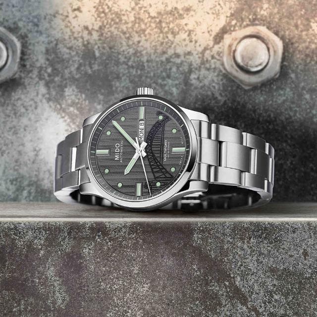【MIDO 美度】官方授權 建築20週年 Multifort 先鋒系列機械錶-42mm 520禮物 送禮 手錶(M0054301106181)
