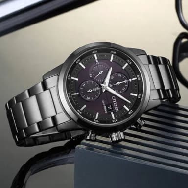 【CITIZEN 星辰】Chronograph系列 型男必備 光動能三眼計時腕錶 畢業禮物 送禮 推薦(CA0615-59E)