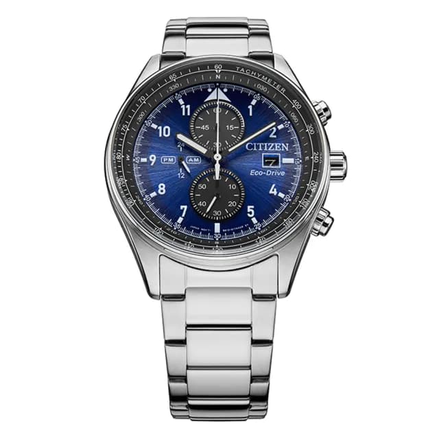 【CITIZEN 星辰】Chronograph系列 時尚光動能計時腕錶 七夕 情人節 送禮 推薦(CA0770-81L)