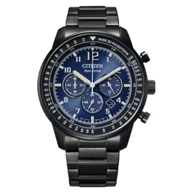 【CITIZEN 星辰】Chronograph系列 時尚光動能計時腕錶 畢業禮物 送禮 推薦(CA4505-80M)