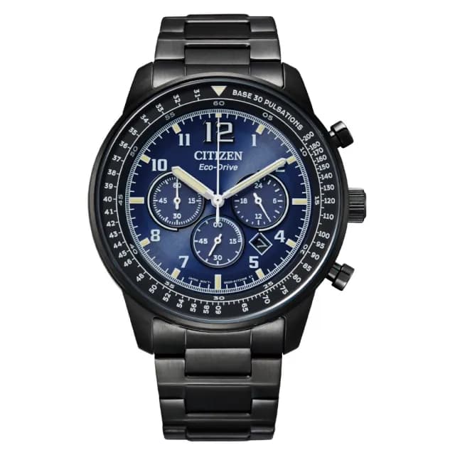【CITIZEN 星辰】Chronograph系列 時尚光動能計時腕錶 畢業禮物 送禮 推薦(CA4505-80M)