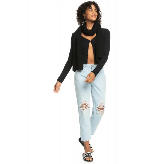 【ROXY】女款 配件 圍巾 ISLAND FOX SCARF(黑色)