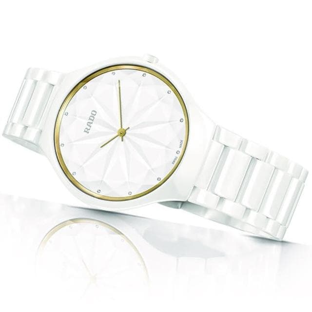【Rado 雷達表】True Thinline 系列星鑽限量陶瓷腕錶-39mm送禮推薦(R27007702)