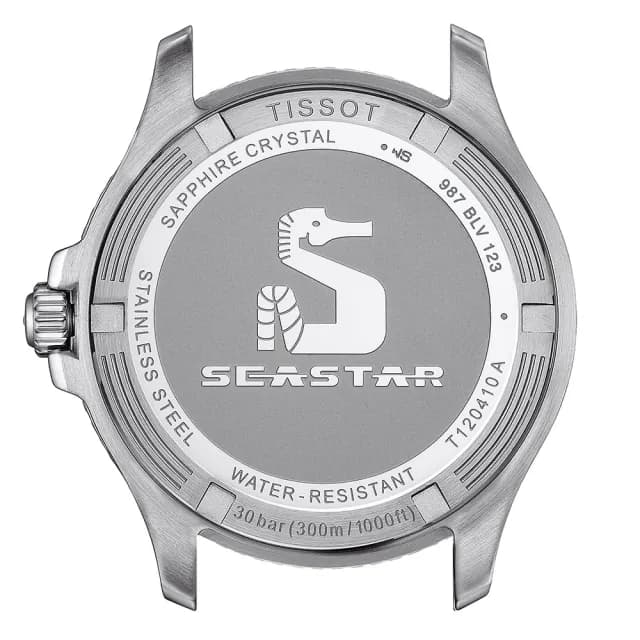 【TISSOT 天梭 官方授權】海洋之星潛水錶 對錶 情侶手錶 禮物(T1204101104100+T1202101104100)