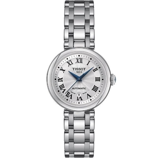 【TISSOT 天梭 官方授權】Bellissima 羅馬機械女錶-29mm 母親節 禮物 送禮(T1262071101300)