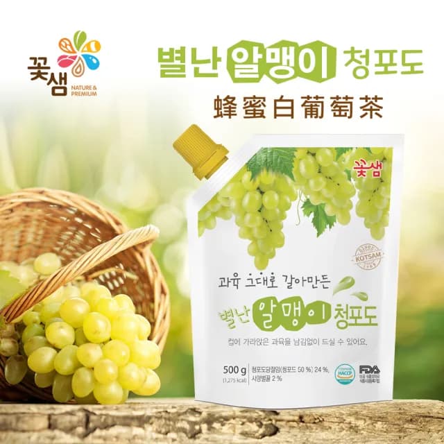 【韓味不二】韓國花泉袋裝蜂蜜果醬茶4入禮盒 含運價(送禮推薦/年節禮盒/春節禮盒)