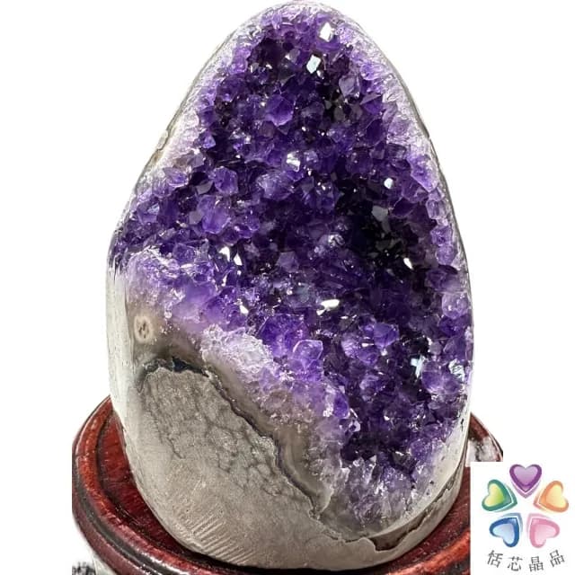 【恬芯晶品】OA15頂級烏拉圭帝王紫水晶開運招財內窩型(消磁淨化風水財運業績財位招貴人紫晶鎮聖誕節禮物)
