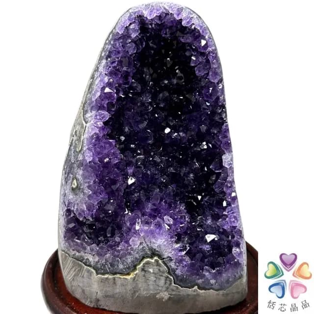 【恬芯晶品】OA12頂級烏拉圭帝王紫水晶開運招財內窩型(消磁淨化風水財運業績財位招貴人紫晶鎮聖誕節禮物)