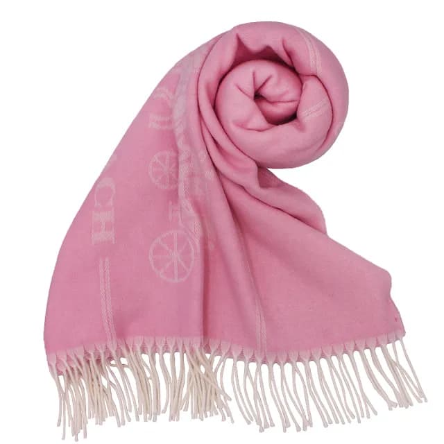 【COACH】經典LOGO羊毛莫代爾喀什米爾圍巾/披巾(任選)