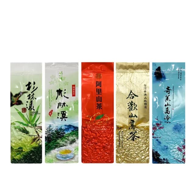 【名池茶業】極尚五享綜合五款烏龍茶葉150gx5包(共1.25斤;阿里山/杉林溪/杉林溪迎香/合歡/奇萊山蜜香烏龍)