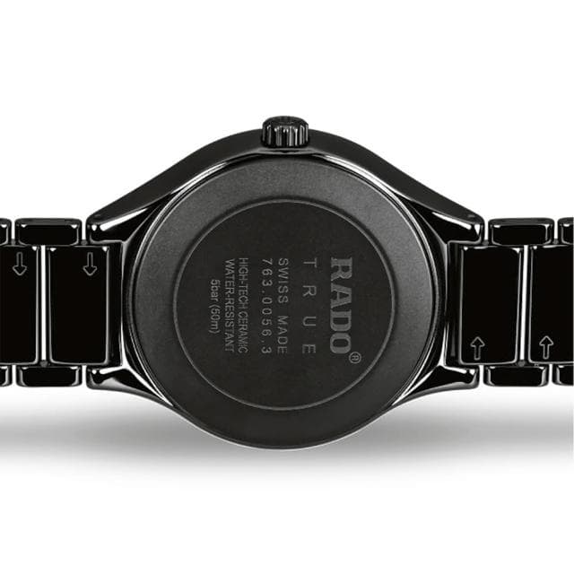 【Rado 雷達表 官方授權】真我系列陶瓷機械錶-黑/40mm R03禮物 送禮 推薦(R27056162)