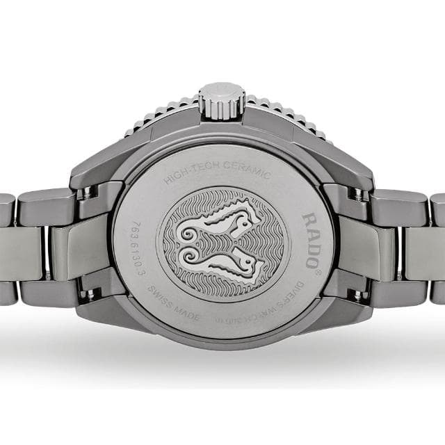 【Rado 雷達表 官方授權】庫克船長 高科技陶瓷300米潛水機械錶-43mm R03推薦 送禮 禮物 推薦(R32144202)