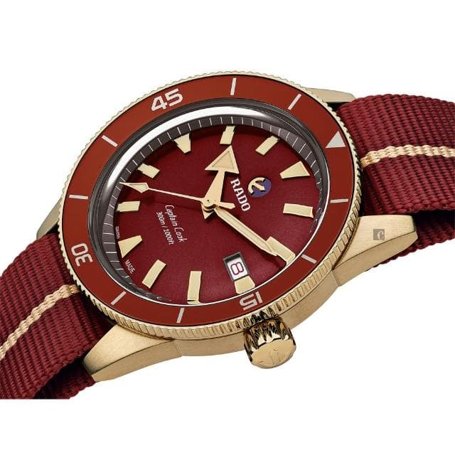 【Rado 雷達表 官方授權】庫克船長青銅自動機械錶-42mm R03推薦 送禮 禮物 推薦(R32504407)