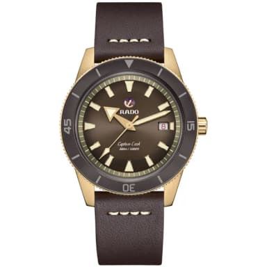 【Rado 雷達表 官方授權】庫克船長青銅自動機械錶-42mm R03推薦 送禮 禮物 推薦(R32504306)