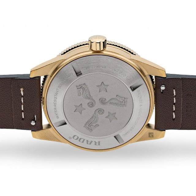 【Rado 雷達表 官方授權】庫克船長青銅自動機械錶-42mm R03推薦 送禮 禮物 推薦(R32504306)