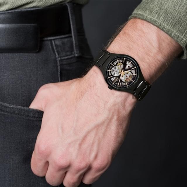 【Rado 雷達表 官方授權】True真我系列鏤空機械錶-40mm R03禮物 送禮 推薦(R27100162)