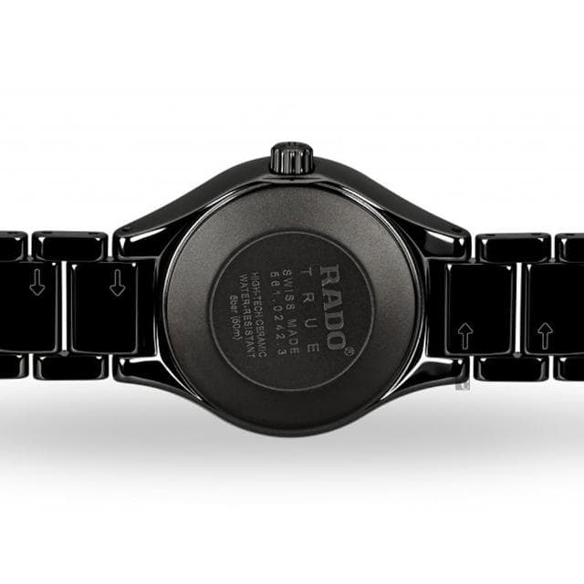 【Rado 雷達表 官方授權】True真系列鑽石自動機械女錶-30mm R03禮物 送禮 推薦(R27242732)