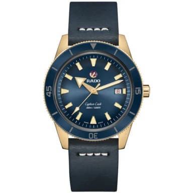 【Rado 雷達表 官方授權】庫克船長青銅自動機械錶-42mm R03推薦 送禮 禮物 推薦(R32504205)