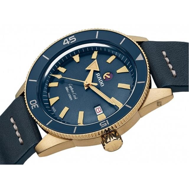 【Rado 雷達表 官方授權】庫克船長青銅自動機械錶-42mm R03推薦 送禮 禮物 推薦(R32504205)