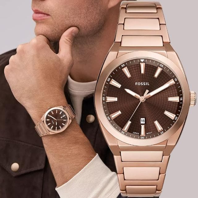 【FOSSIL】Everett 大三針手錶-42mm 禮物 送禮 推薦(FS6028)