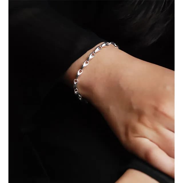 【Georg Jensen 喬治傑生】REFLECT 652A 純銀鏈節手鍊