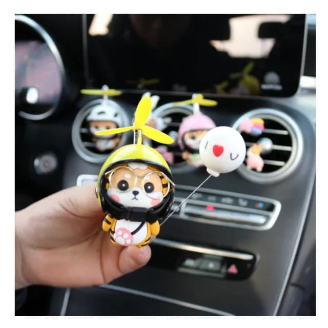 【居家新生活】柴犬香薰夾 MH-330072 可愛動物 汽車出風口(車載香水 擴香器 車內香氛)