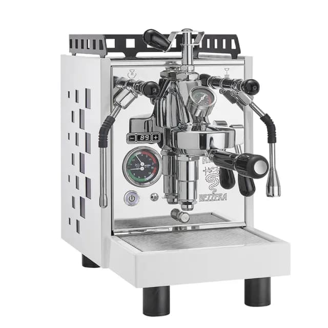 【BEZZERA】貝澤拉 R ARIA TOP MN PID 附流量控制專業級半自動咖啡機110V-白 / 方格版(HG1197WHS)