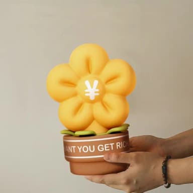 【西格傢飾】招財有錢花小夜燈(拍拍燈 交換禮物 禮物 生日禮物)