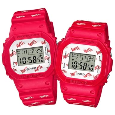 【CASIO 卡西歐】G-SHOCK&BABY-G 限量款 天使與惡魔 情侶對錶 母親節 禮物 推薦(LOV-20B-4)