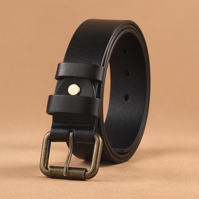 【米蘭精品】現貨出清 不退換 100%牛皮皮帶真皮腰帶(復古休閒牛皮手工男配件情人節生日禮物3色74eh2)