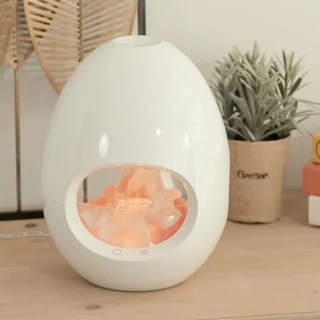 【YU Living 信歐傢居】北歐風蛋型香氛噴霧器(白色/加濕器.室內香氛機.桌上裝飾)