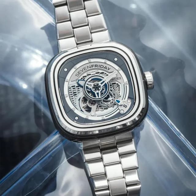 【SEVENFRIDAY】PS1/01M 工業風透視自動上鍊機械錶-47X47.6mm 送禮 禮物 推薦(PS1/01M)