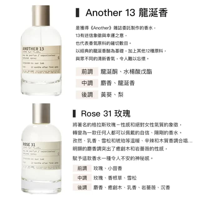 【Le Labo】淡香精 100ml 多款任選(國際航空版 薰衣草/龍涎香/香葵/黑茶/玫瑰/抹茶/佛手柑)
