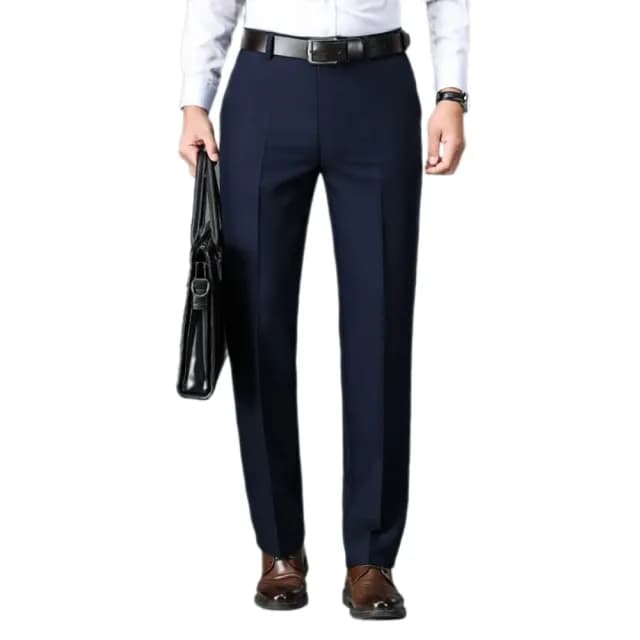 【米蘭精品】現貨+預購 男商務西裝褲修身西裝褲直筒褲機能免燙(男長褲休閒彈力百搭父親節禮物3色74gq6)