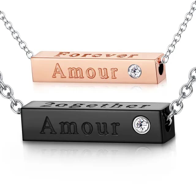 【GIUMKA】快速．項鍊．Amour．情侶對鍊(情人節禮物)