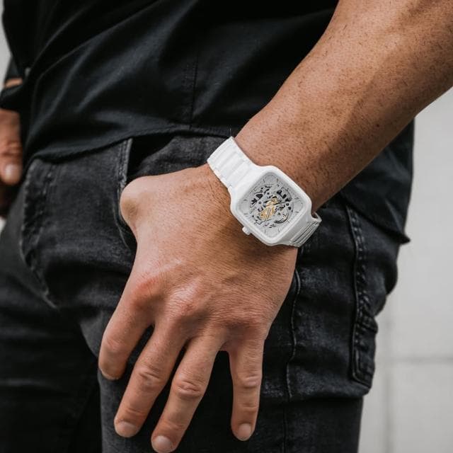 【Rado 雷達表】True真系列方形真讚開芯自動機械腕錶 R02送禮推薦(R27126012)