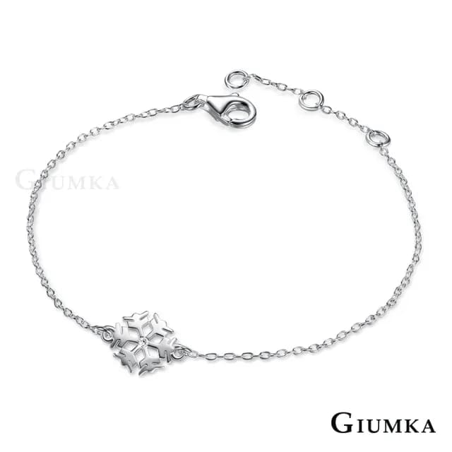 【GIUMKA】快速倉．情人節禮物．純銀手鍊．雪花(銀色)