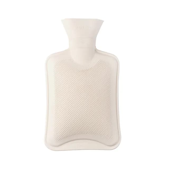 【JOHN HOUSE】橡膠熱水袋 附絨布袋 保溫袋 熱敷袋 暖水袋 暖手袋 暖暖袋 冰敷袋(2000ml)