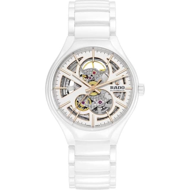 【Rado 雷達表】True 真系列開芯鏤空機械腕錶 R02送禮推薦(R27106922)