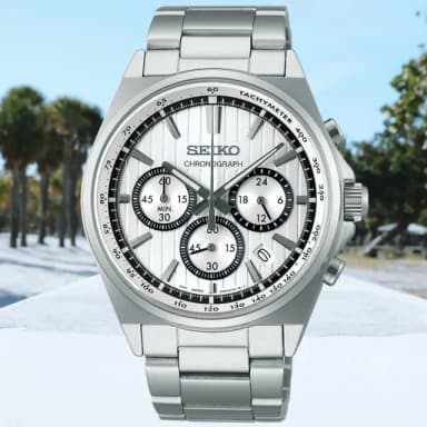 【SEIKO 精工】CS系列 時尚三眼計時腕錶 畢業禮物 送禮 推薦(SBTR031J/8T63-01T0S)