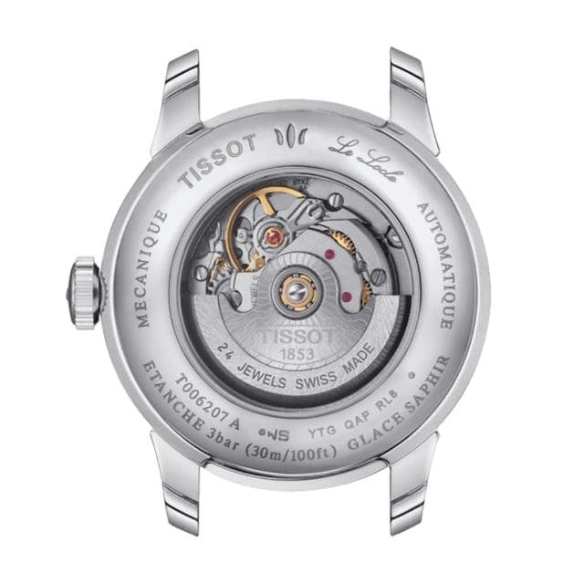 【TISSOT 天梭】官方授權 Le Locle 20周年鑽石機械女錶 贈原廠皮帶 母親節 送禮 禮物(T0062071103601)