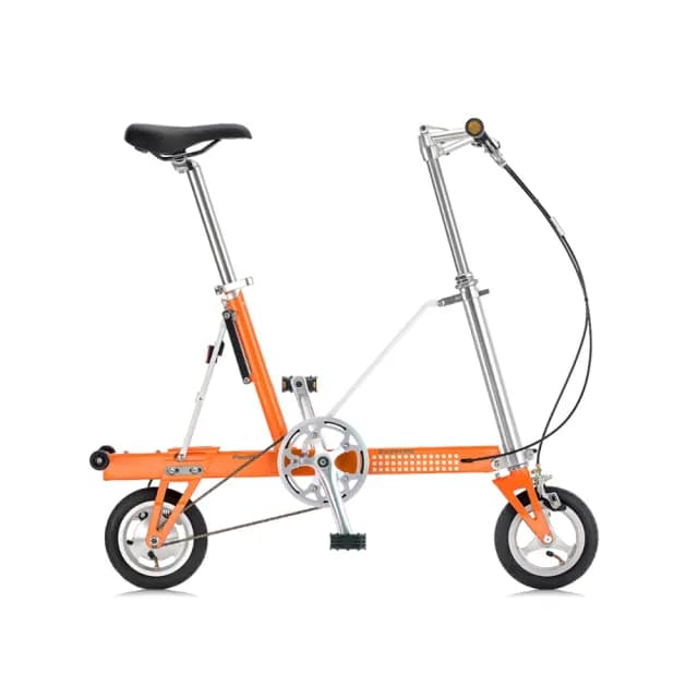 【CarryMe】SD 8吋充氣胎版單速鋁合金折疊腳踏車-鮮橙橘(情人節禮物 生日禮物 通勤腳踏車)
