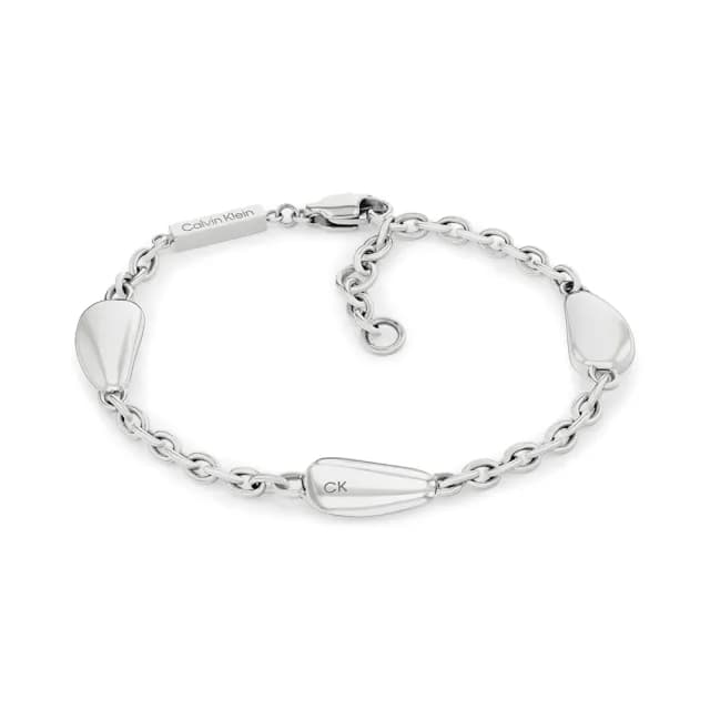 【Calvin Klein 凱文克萊】CK Radiant Drops 手鍊-銀 520送禮 禮物(35000603)