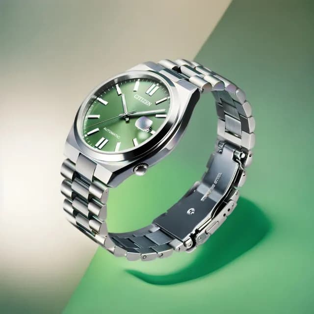 【CITIZEN 星辰】Mechanical系列 PANTONE 限定款 沉穩綠 機械腕錶 畢業禮物 送禮 推薦(NJ0158-89Z)