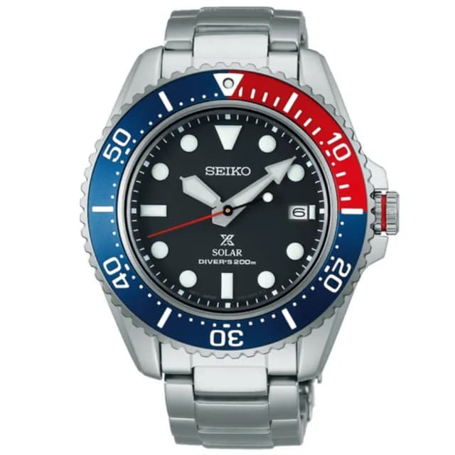 【SEIKO 精工】PROSPEX系列 可樂圈 200米 太陽能潛水腕錶 畢業禮物 送禮 推薦(SNE591P1/V157-0DP0R)