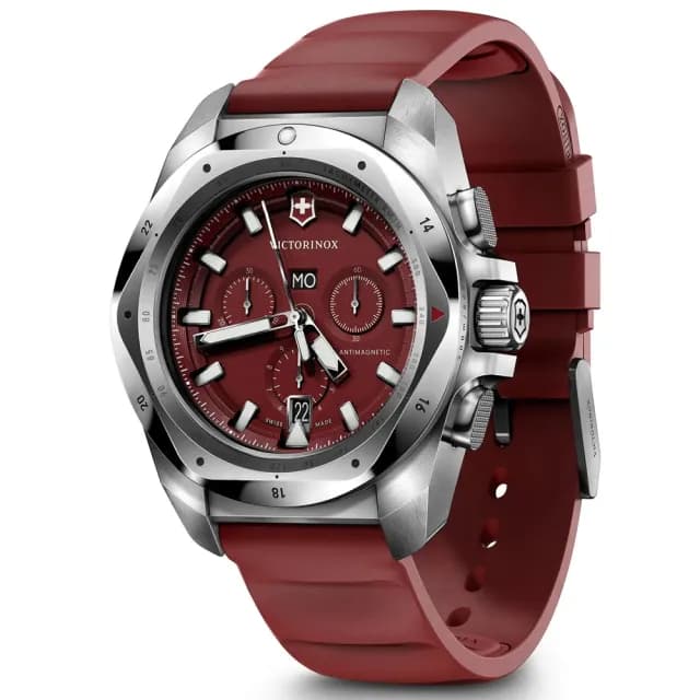 【VICTORINOX 瑞士維氏】I.N.O.X. Chrono 幾何設計 經典計時腕錶 七夕 情人節 送禮 推薦(VISA-241986)