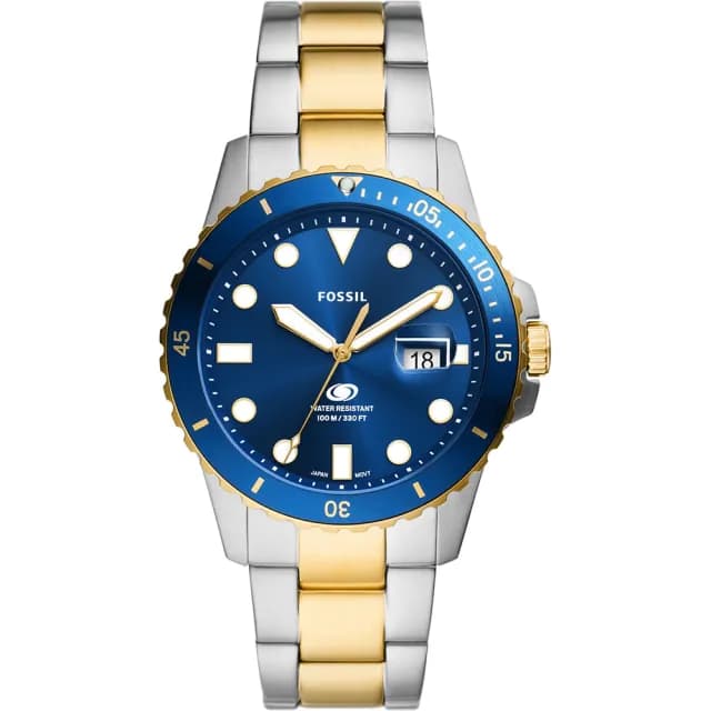 【FOSSIL】Blue Dive 潛水風格手錶-42mm 禮物 送禮 推薦(FS6034)