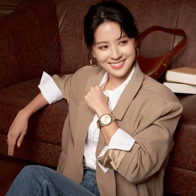 【FOSSIL】Scarlette 林予晞配戴款 簡約金耀手錶-38mm 禮物 送禮 推薦(ES5299)